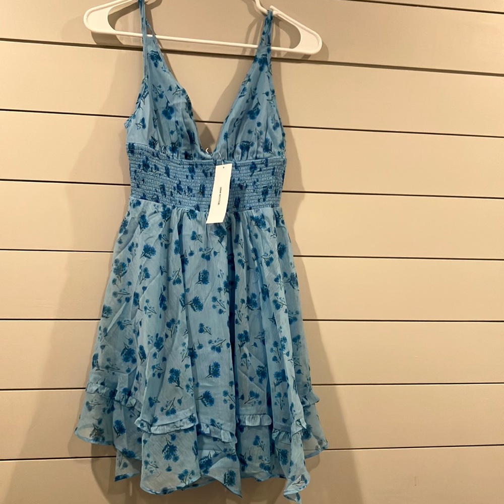 Urban outfitters smocked, floral, mini dress! NWT!